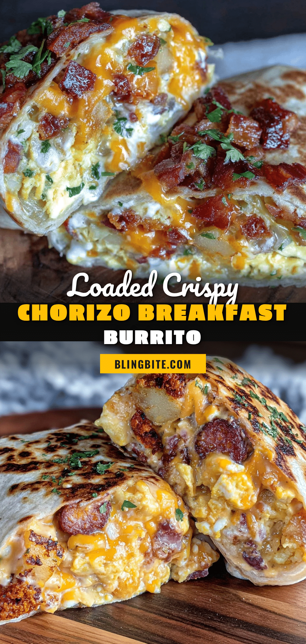 crispy loaded breakfast burrito recipe