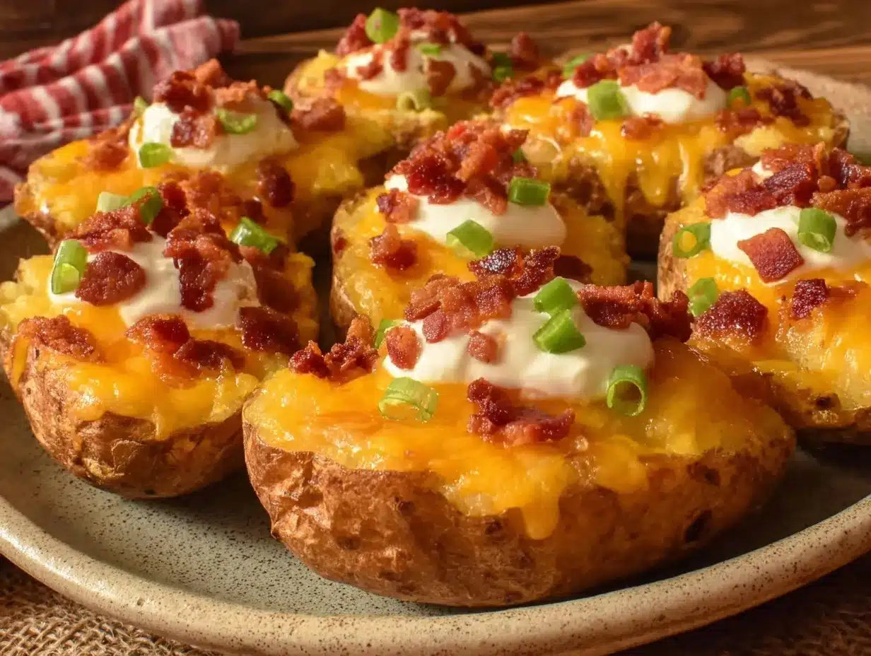 crispy loaded potato skins preparation steps