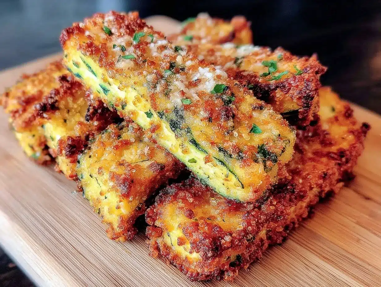 crispy parmesan zucchini fries air fryer recipe preparation steps