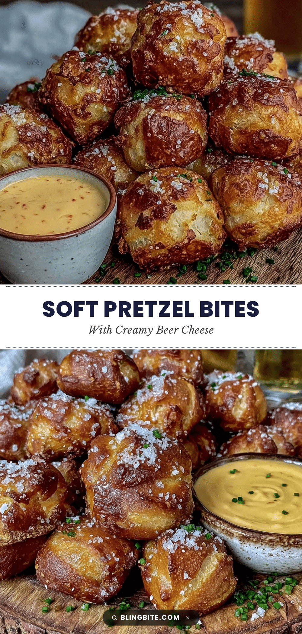 crispy pretzel bites with beer cheese dip recipe