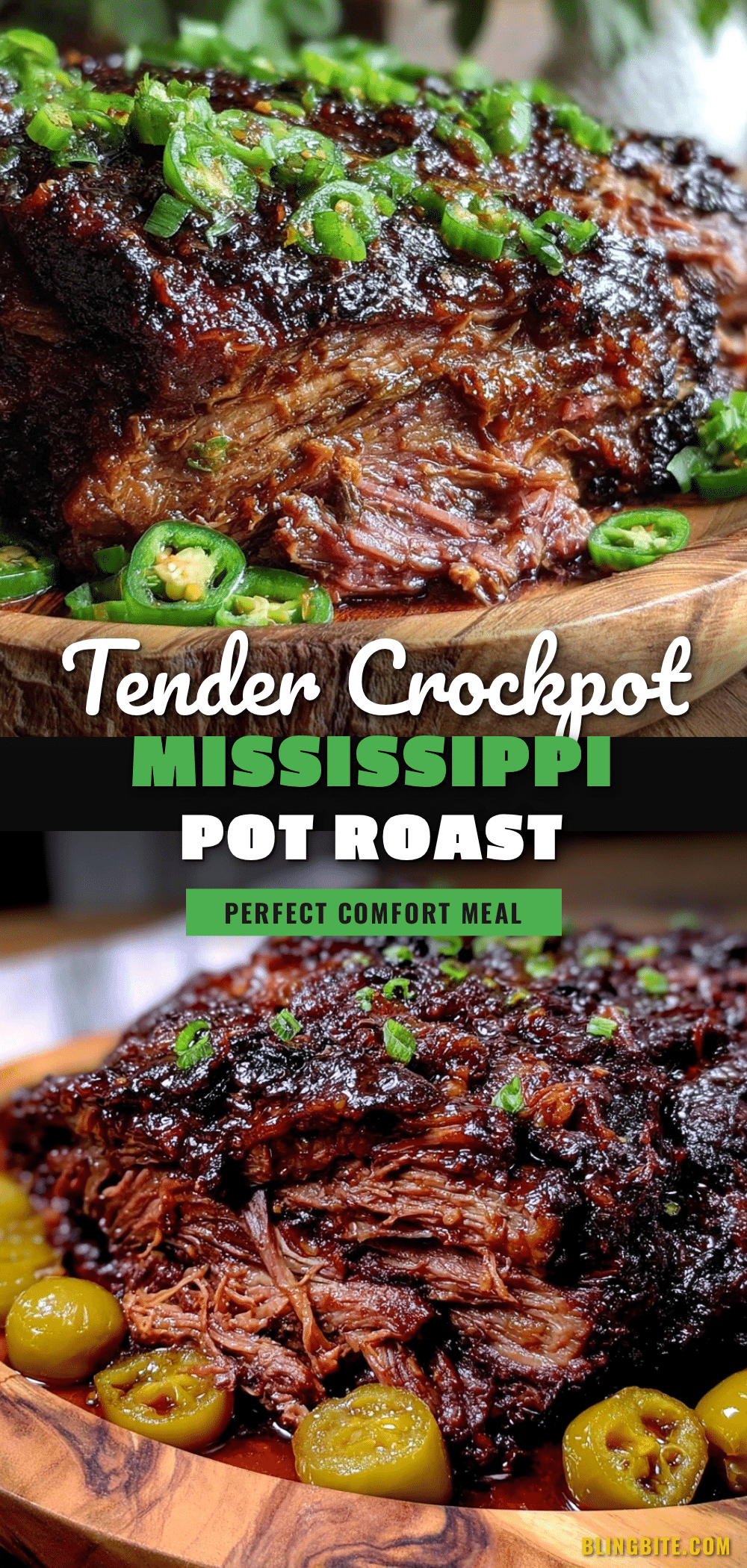 crockpot Mississippi pot roast recipe