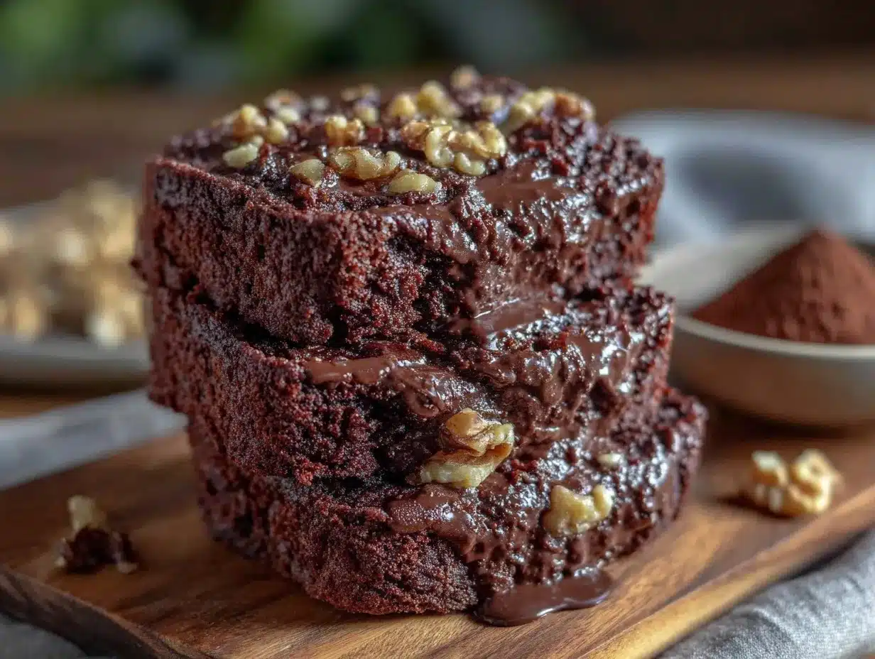 double chocolate zucchini bread preparation steps