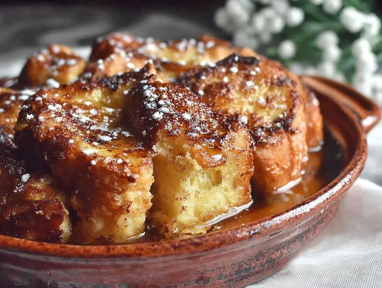 Easy Make Ahead French Toast Casserole preparation steps