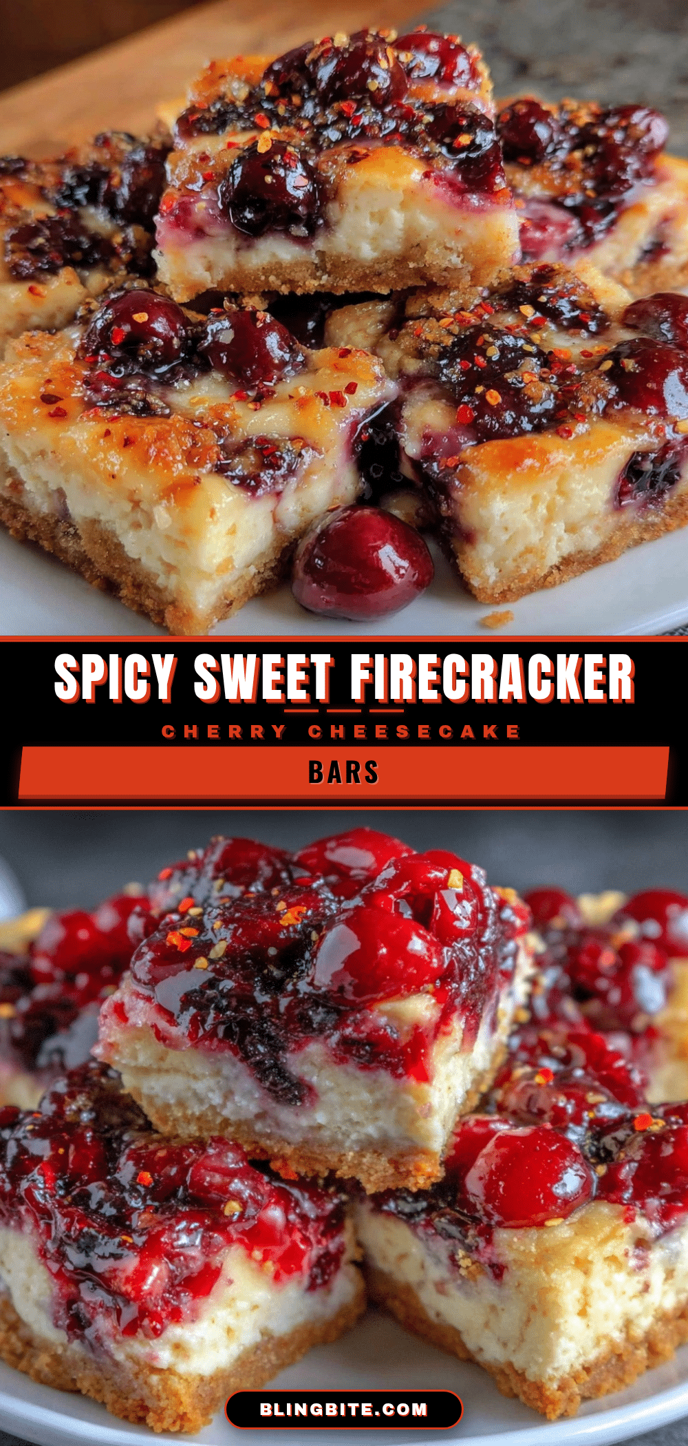 firecracker cherry cheesecake bars recipe