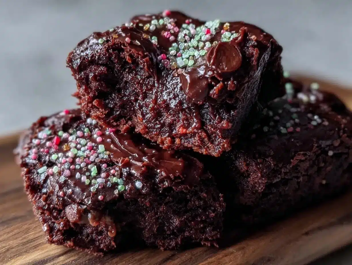firework explosion chocolate brownies preparation steps
