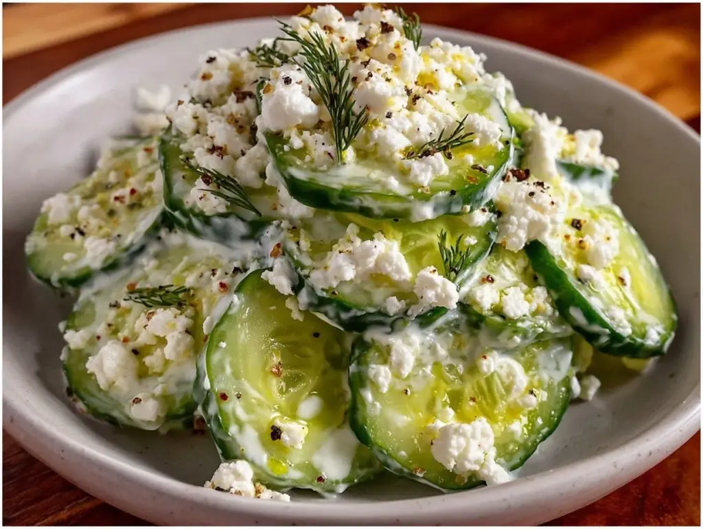 Fresh Cucumber Dill Greek Yogurt Salad - featured image