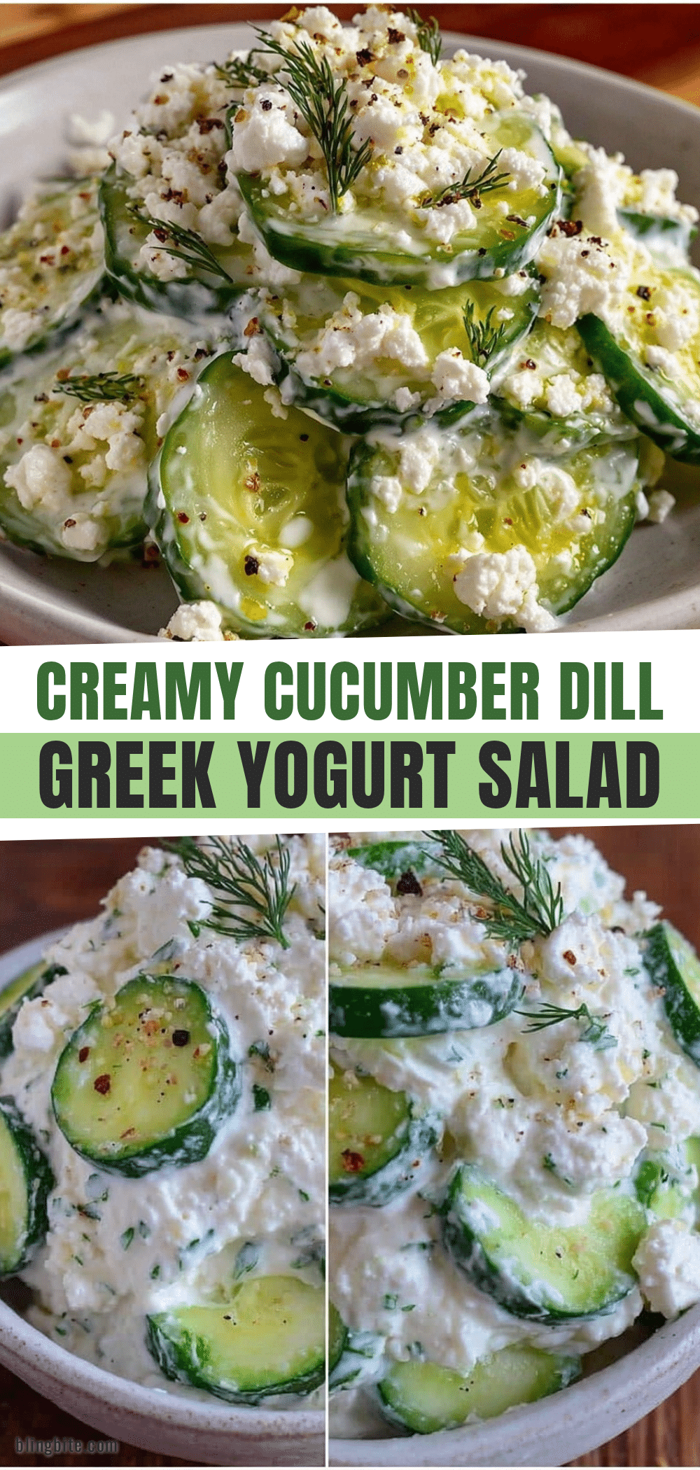 Fresh Cucumber Dill Greek Yogurt Salad recipe