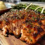 fresh grilled lemon herb salmon - featured image