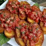 fresh tomato bruschetta recipe - featured image