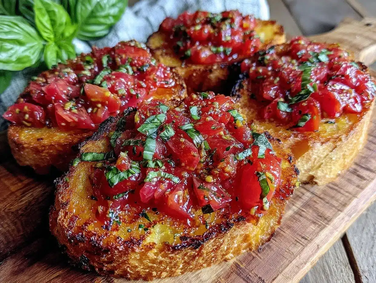 fresh tomato bruschetta recipe preparation steps