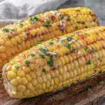 garlic butter grilled corn on the cob - featured image