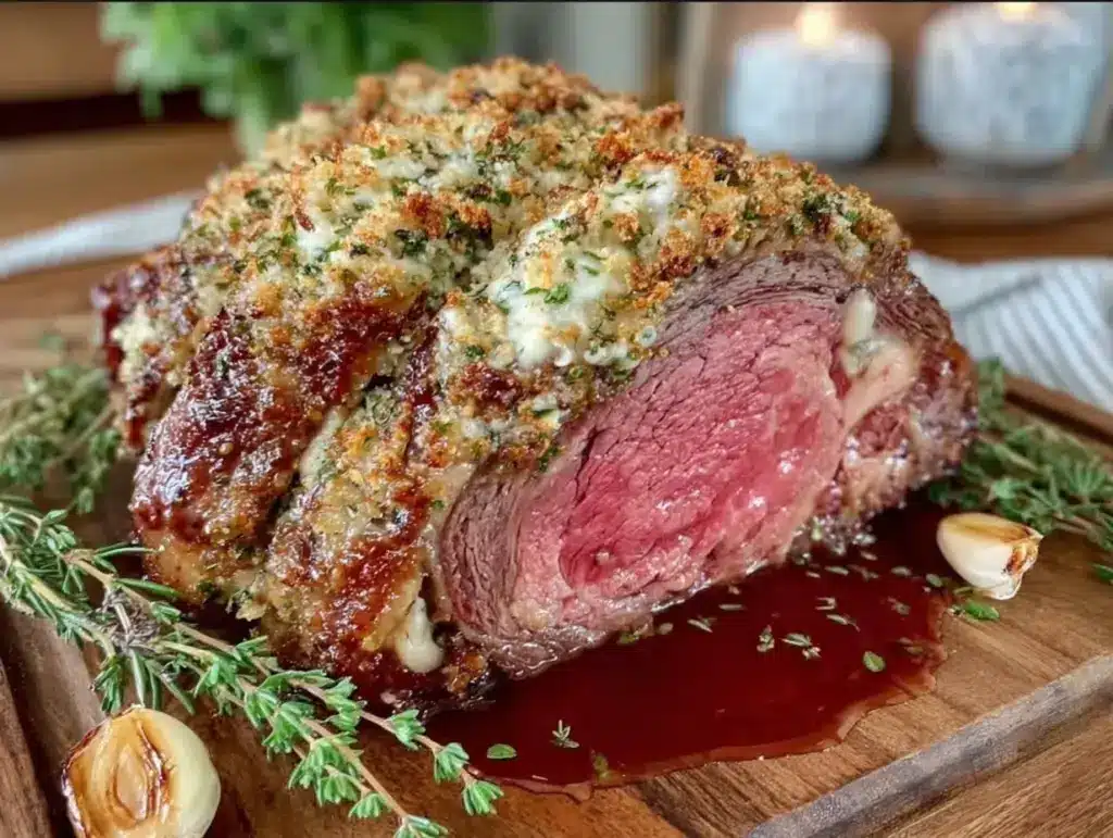 herb crusted prime rib roast - featured image