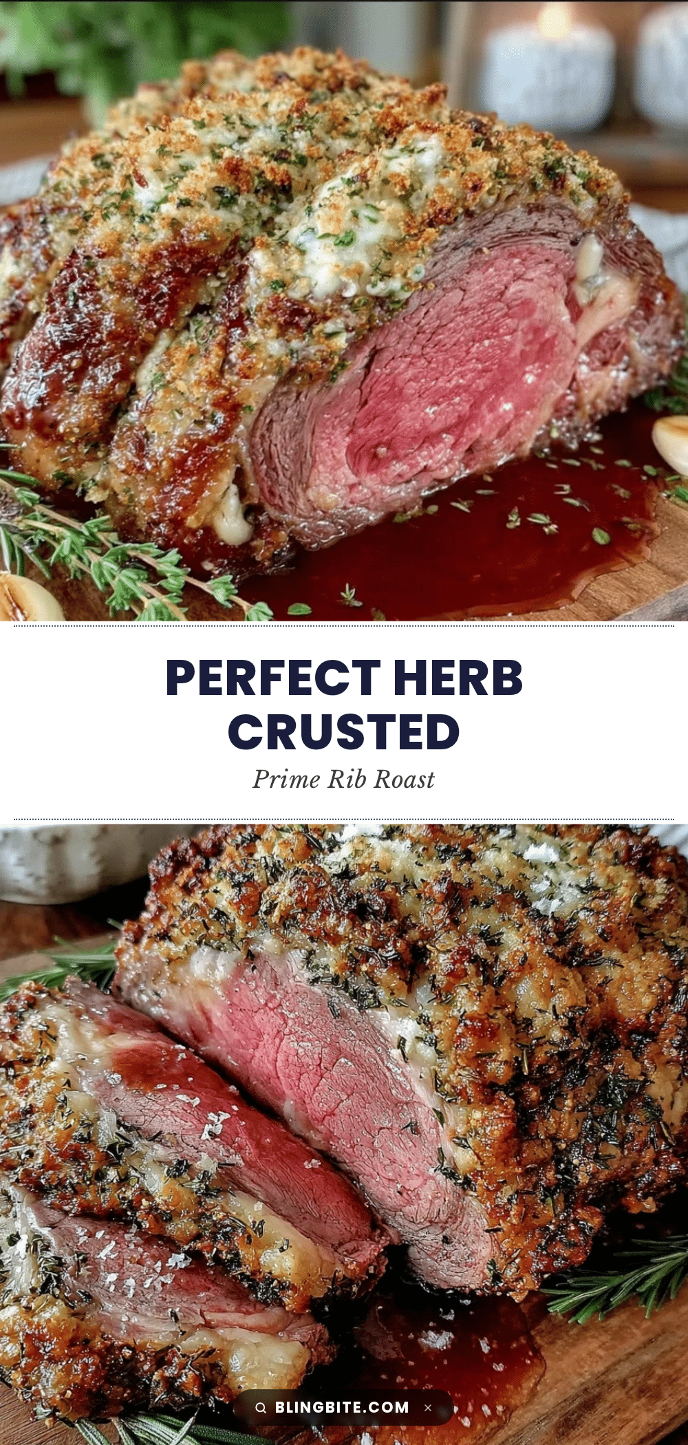 herb crusted prime rib roast recipe