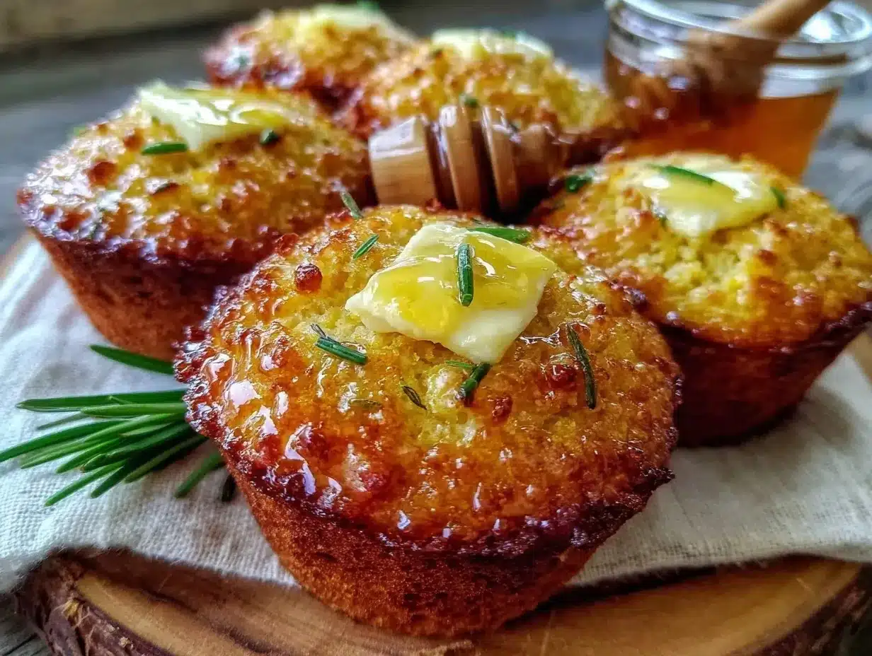 honey butter cornbread muffins preparation steps