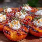 honey glazed grilled nectarines - featured image
