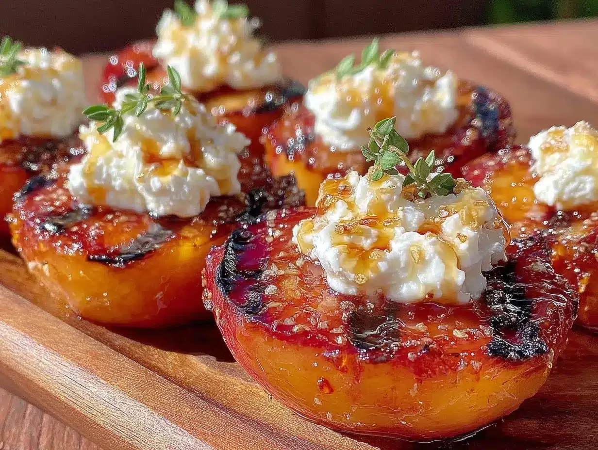 honey glazed grilled nectarines preparation steps