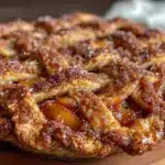 Lattice-Top Peach Pie - featured image