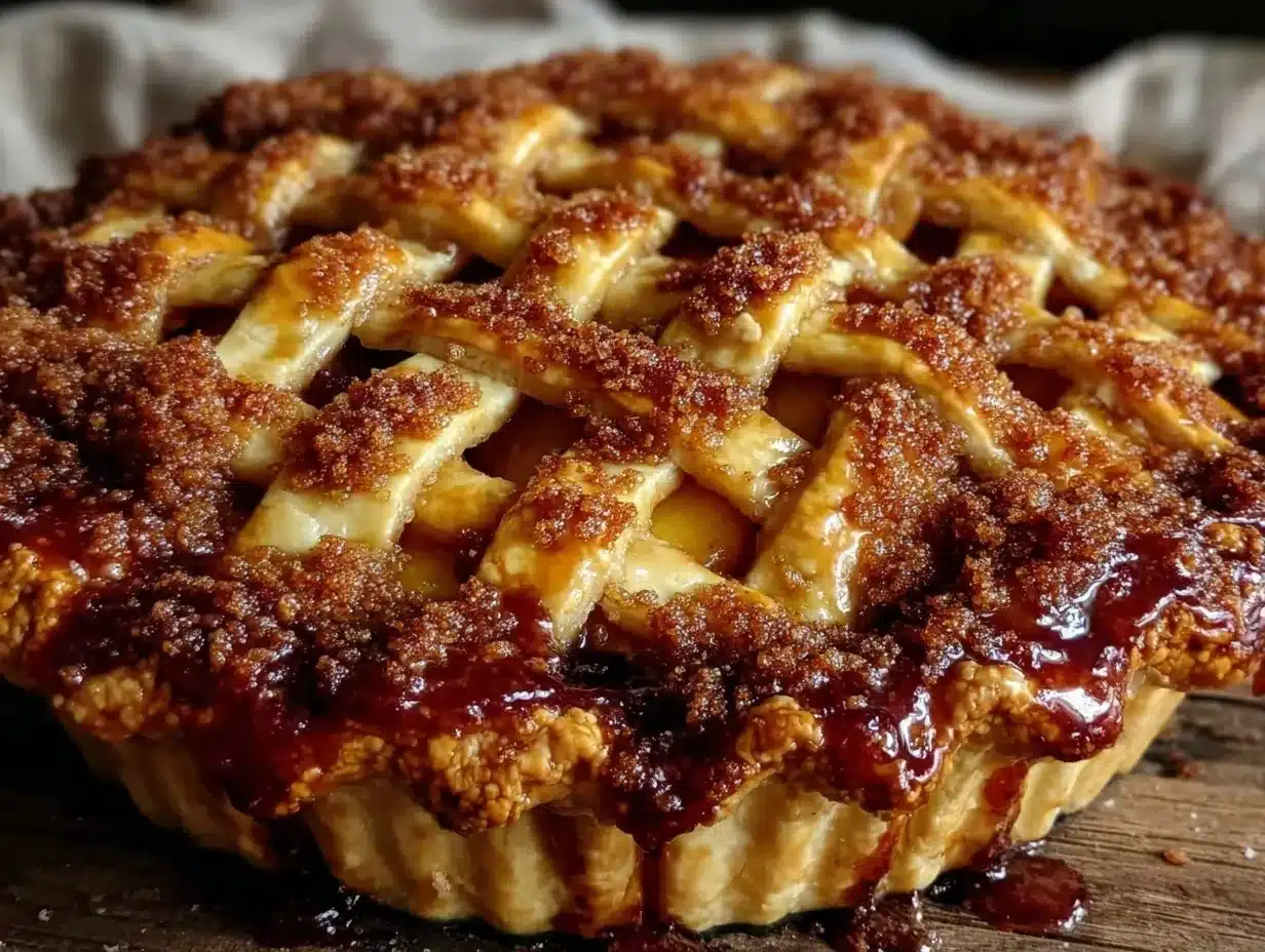 Lattice-Top Peach Pie preparation steps