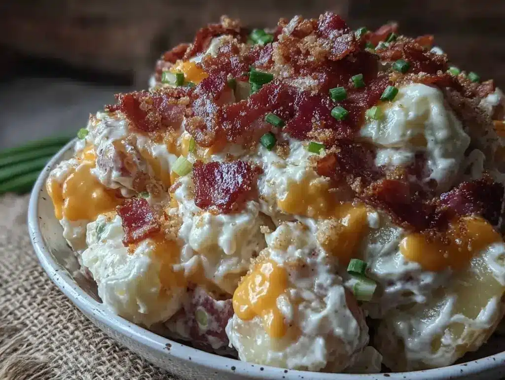 loaded baked potato salad - featured image