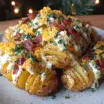 loaded hasselback potato salad - featured image