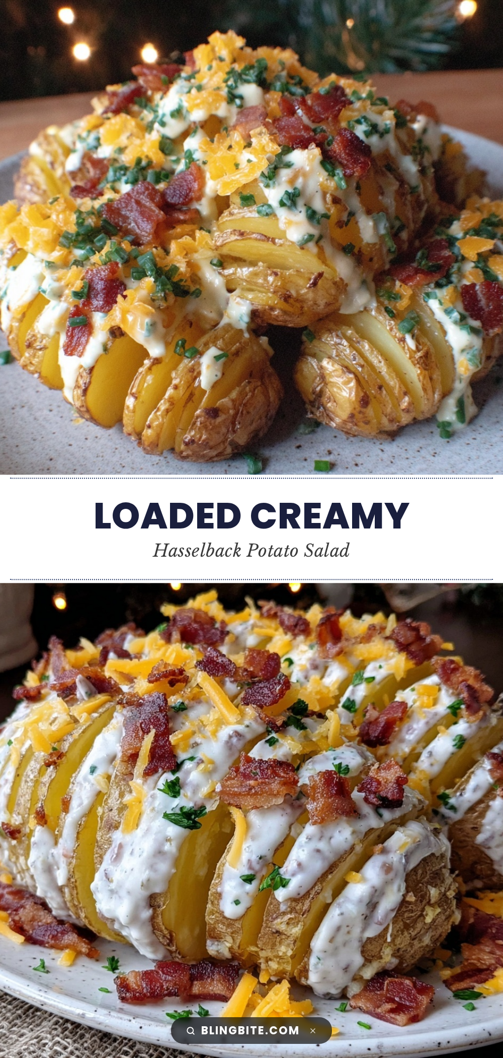 loaded hasselback potato salad recipe