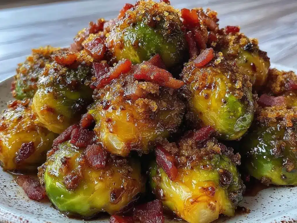maple glazed Brussels sprouts - featured image