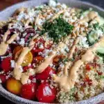 Mediterranean quinoa bowls - featured image