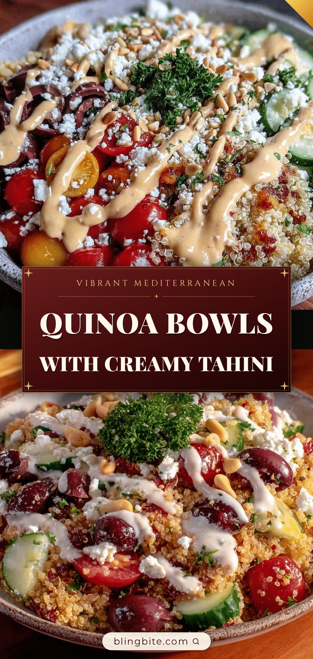 Mediterranean quinoa bowls recipe