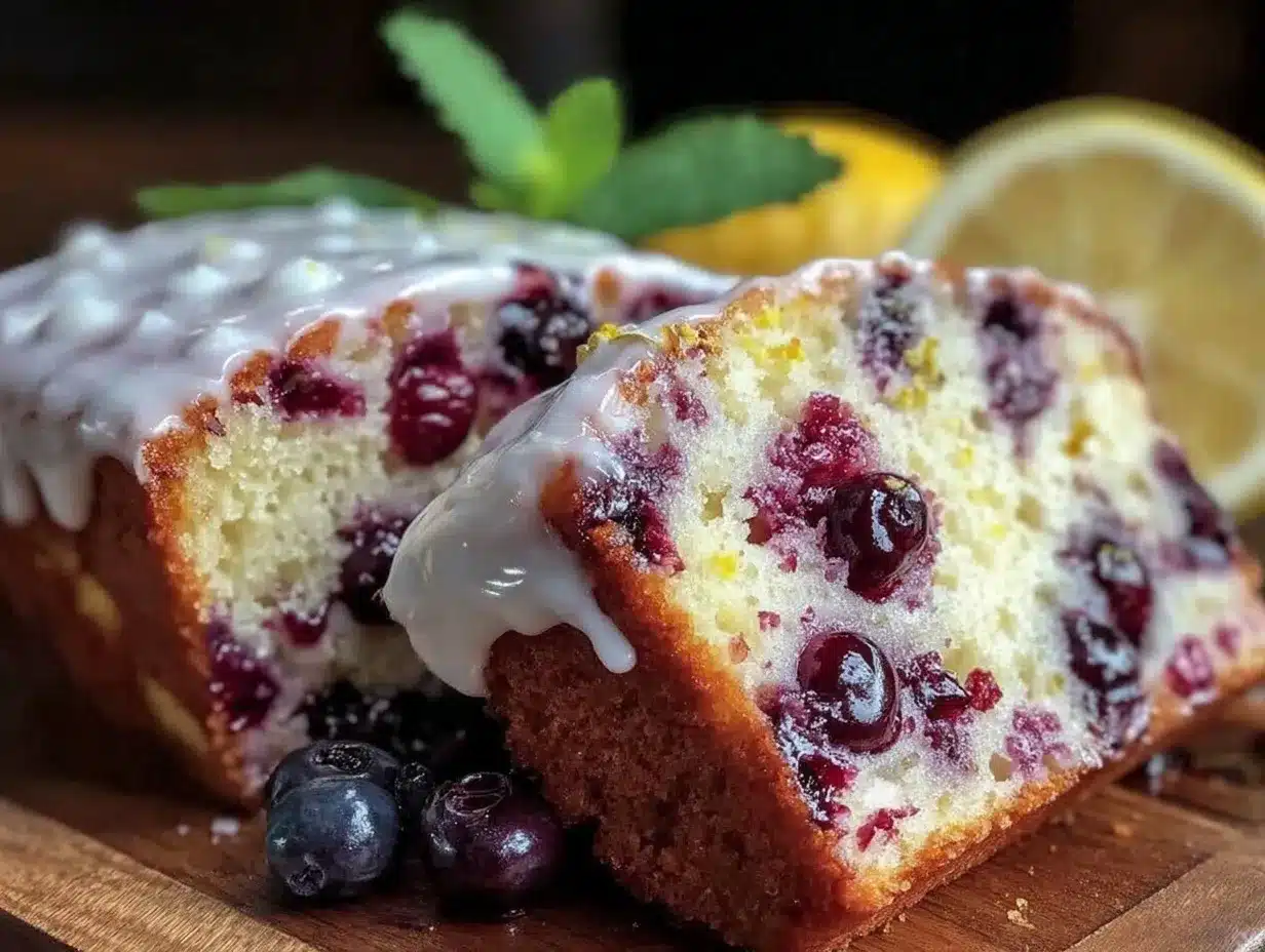 moist blueberry lemon pound cake preparation steps