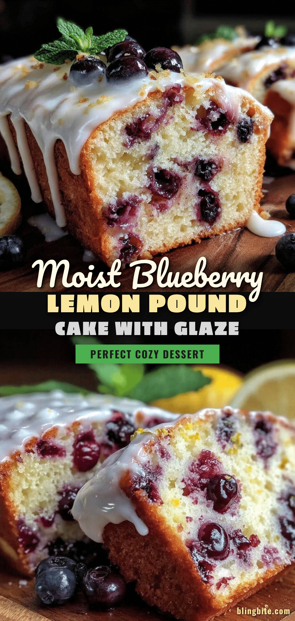 moist blueberry lemon pound cake recipe