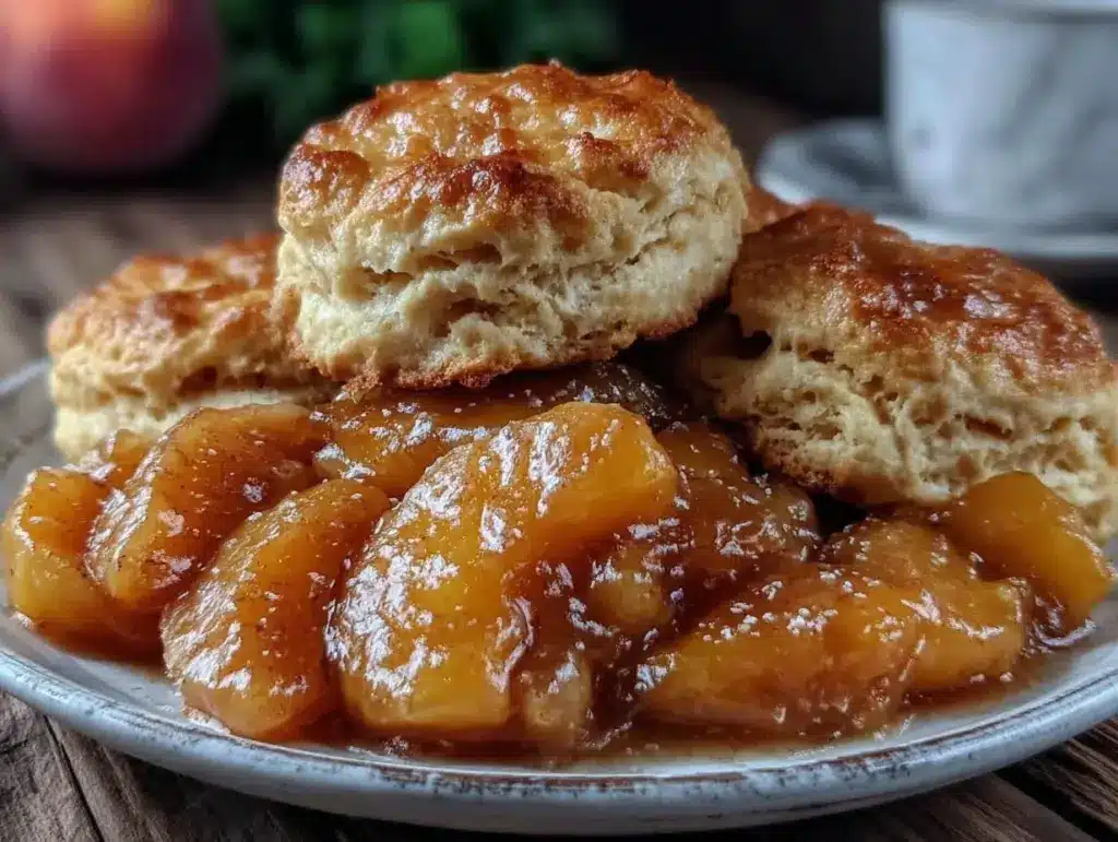 old-fashioned peach cobbler - featured image