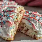 patriotic funfetti sugar cookies - featured image