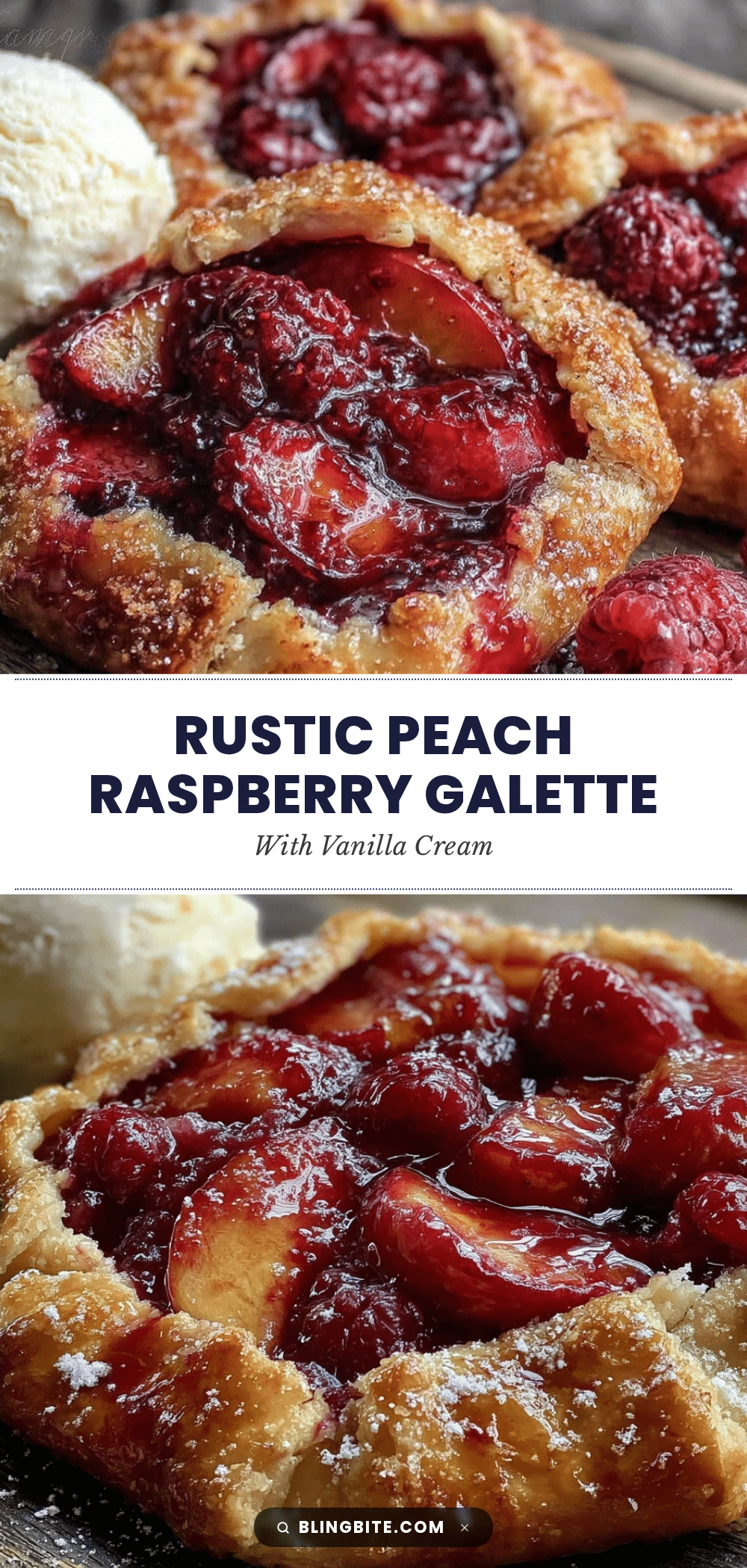 peach raspberry galette recipe