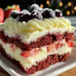 red white and blue flag cake - featured image