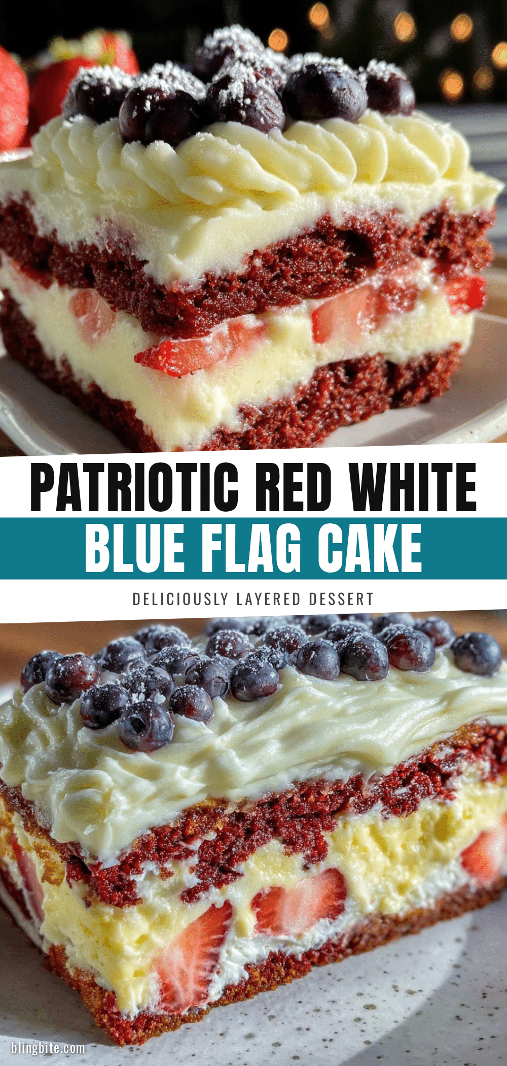 red white and blue flag cake recipe