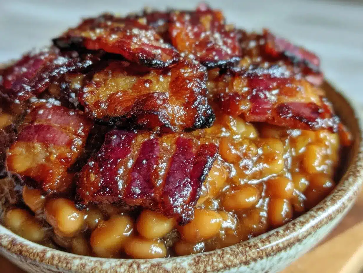 savory brown sugar baked beans preparation steps