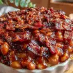 savory loaded baked beans - featured image