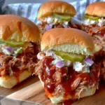 slow cooker BBQ pulled pork sliders - featured image