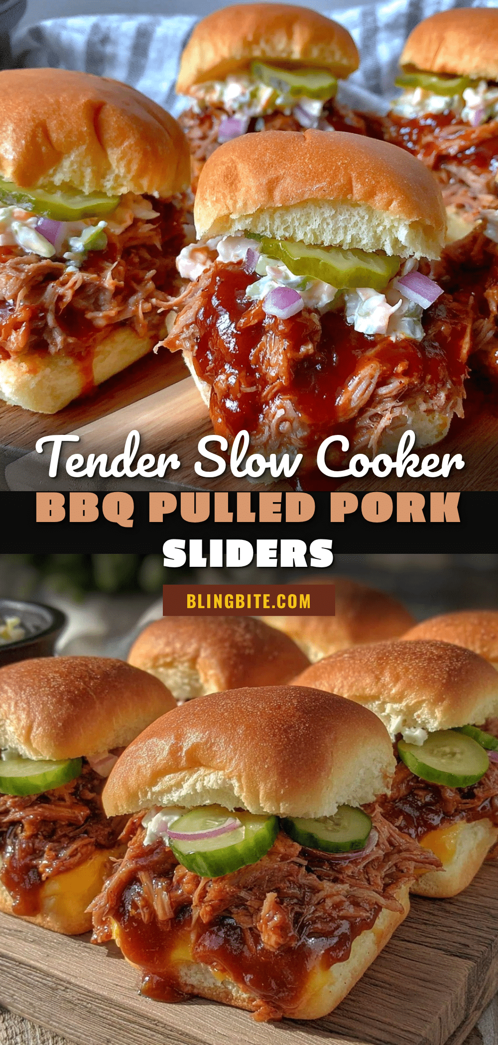 slow cooker BBQ pulled pork sliders recipe
