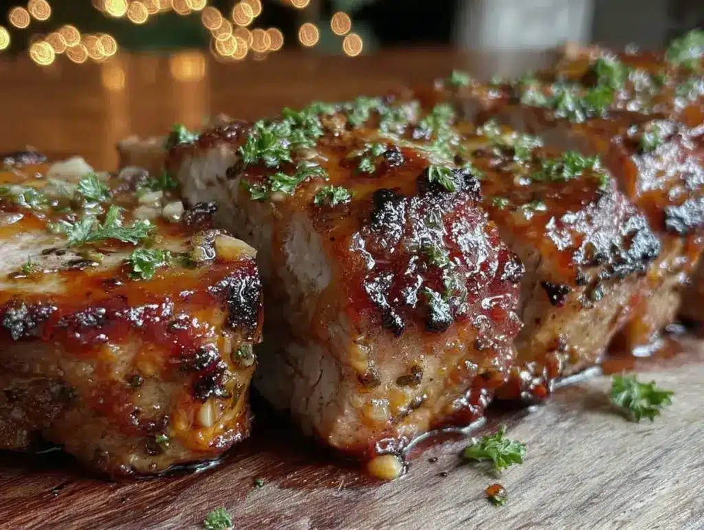 slow cooker honey garlic pork tenderloin - featured image