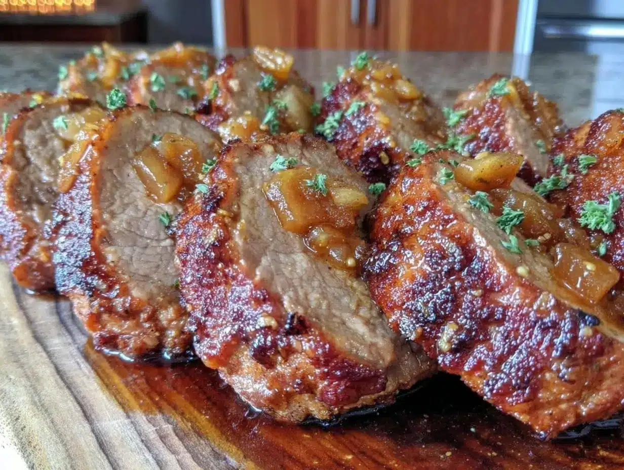 slow cooker honey garlic pork tenderloin preparation steps