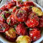 slow-roasted cherry tomatoes with garlic - featured image