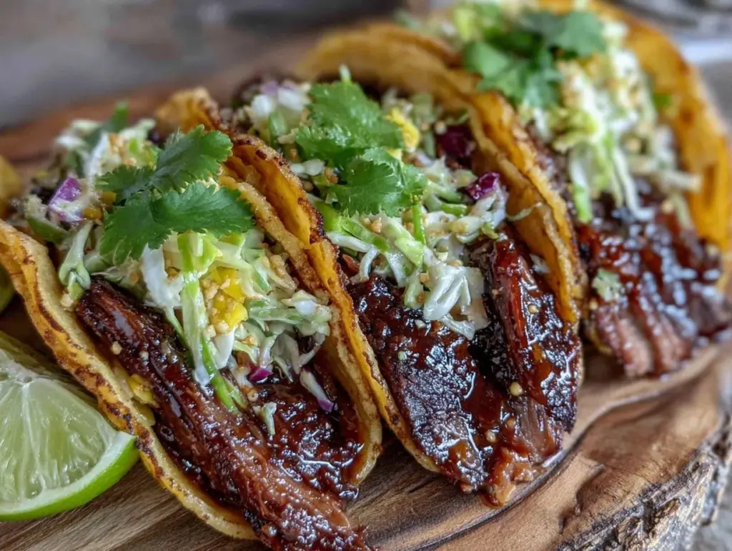 smoked brisket tacos - featured image