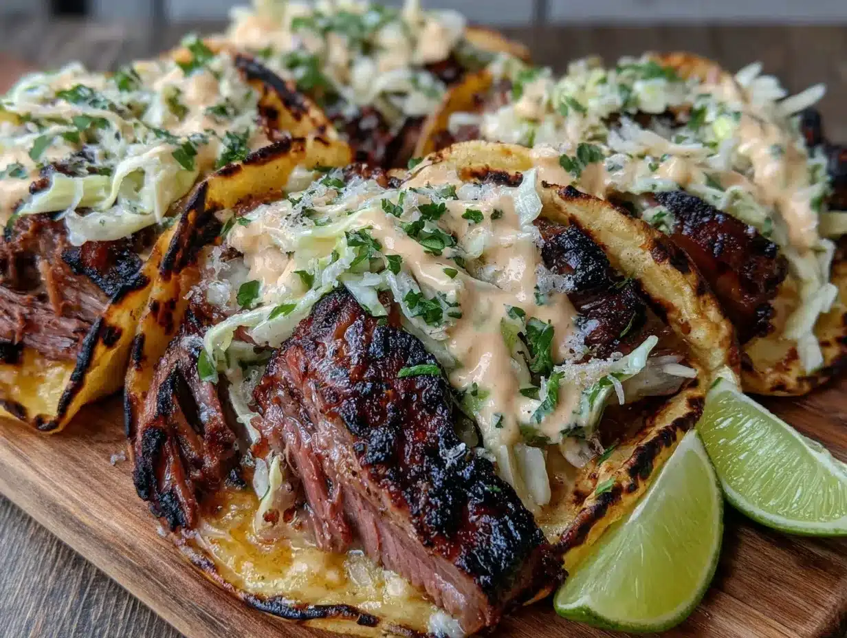 smoked brisket tacos preparation steps