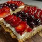 Strawberry Blueberry Flag Pizza - featured image