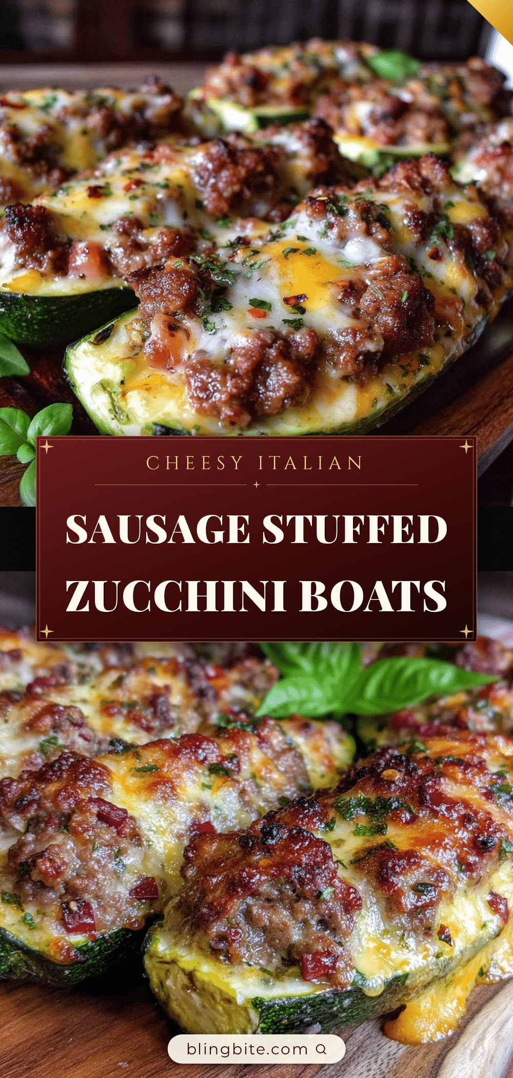 stuffed zucchini boats recipe