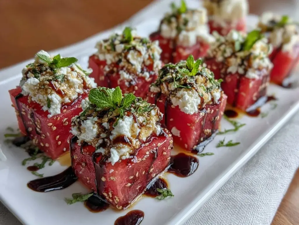 watermelon feta bites - featured image