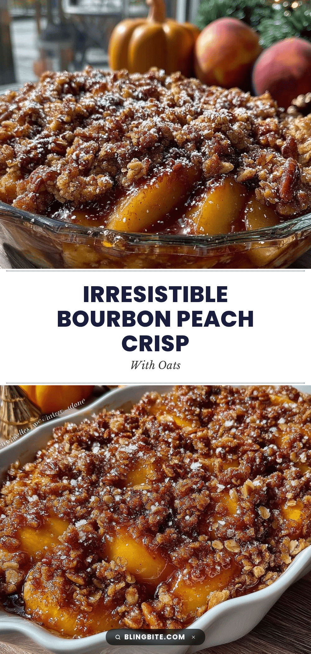 bourbon peach crisp recipe
