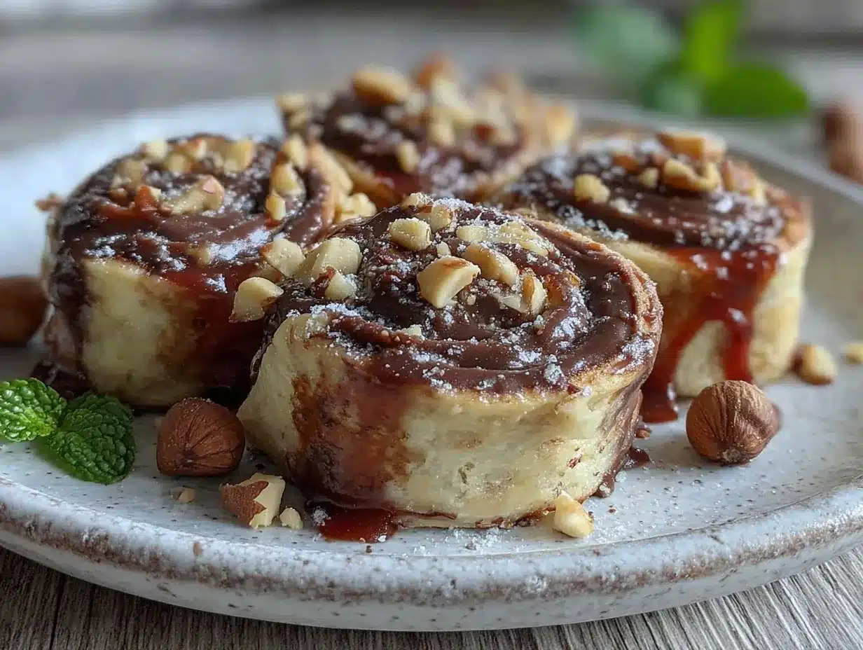 brown butter hazelnut nutella pinwheel wraps preparation steps