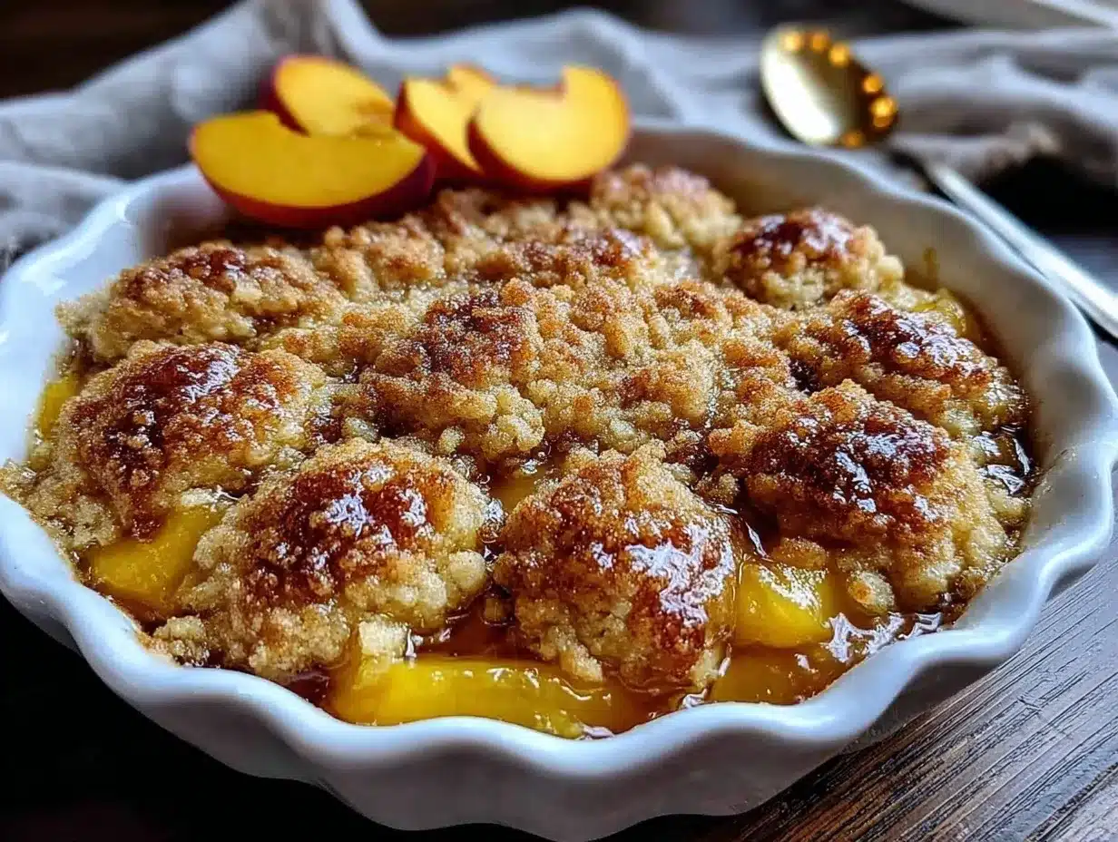 brown butter peach cobbler preparation steps
